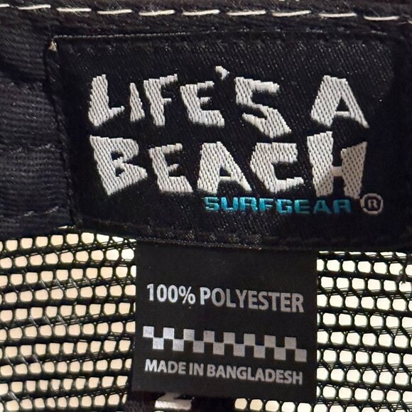 Life's A Beach Surfgear Hat - Authentic - Picture 2 of 7